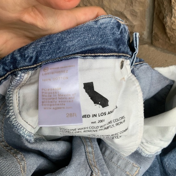 ADRIANO GOLDSCHMIED Alexxis Straight High Rise Distressed Women’s Jeans Size 28 - Picture 6 of 16